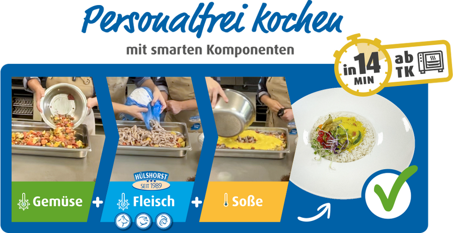 Personalfrei kochen mit dem smarten Baukastensystem ✔ Gemüse ✔ Fleisch ✔ Soße