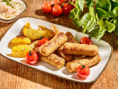 Poultry-Cevapcici, with onions, breadcrumbs and egg white, 