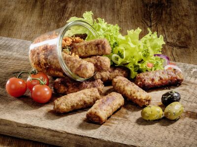 ‘Balkan rolls’, mincemeat rolls made with pork,